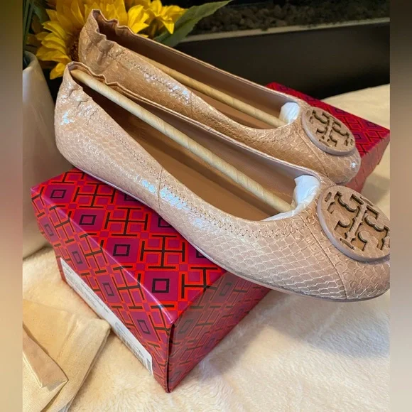 ✨Authentic ✨TORY BURCH MINNIE TRAVEL BALLET - Picture 4 of 10